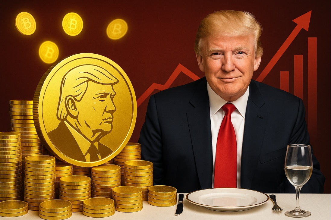 与川普共进晚餐掀热潮 $TRUMP 币买家豪砸 1.48 亿美元，三大预售币人气飙升