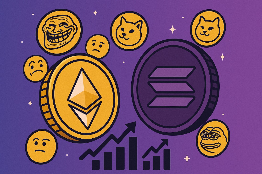 迷因币百花齐放！ETH 与 Solana 链打响生态之战　三大预售黑马蓄势待发