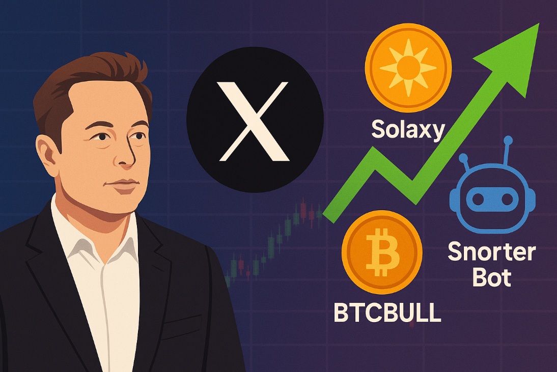 Solaxy、Snorter Bot、BTCBULL爆红　马斯克X Money引爆币圈新风潮