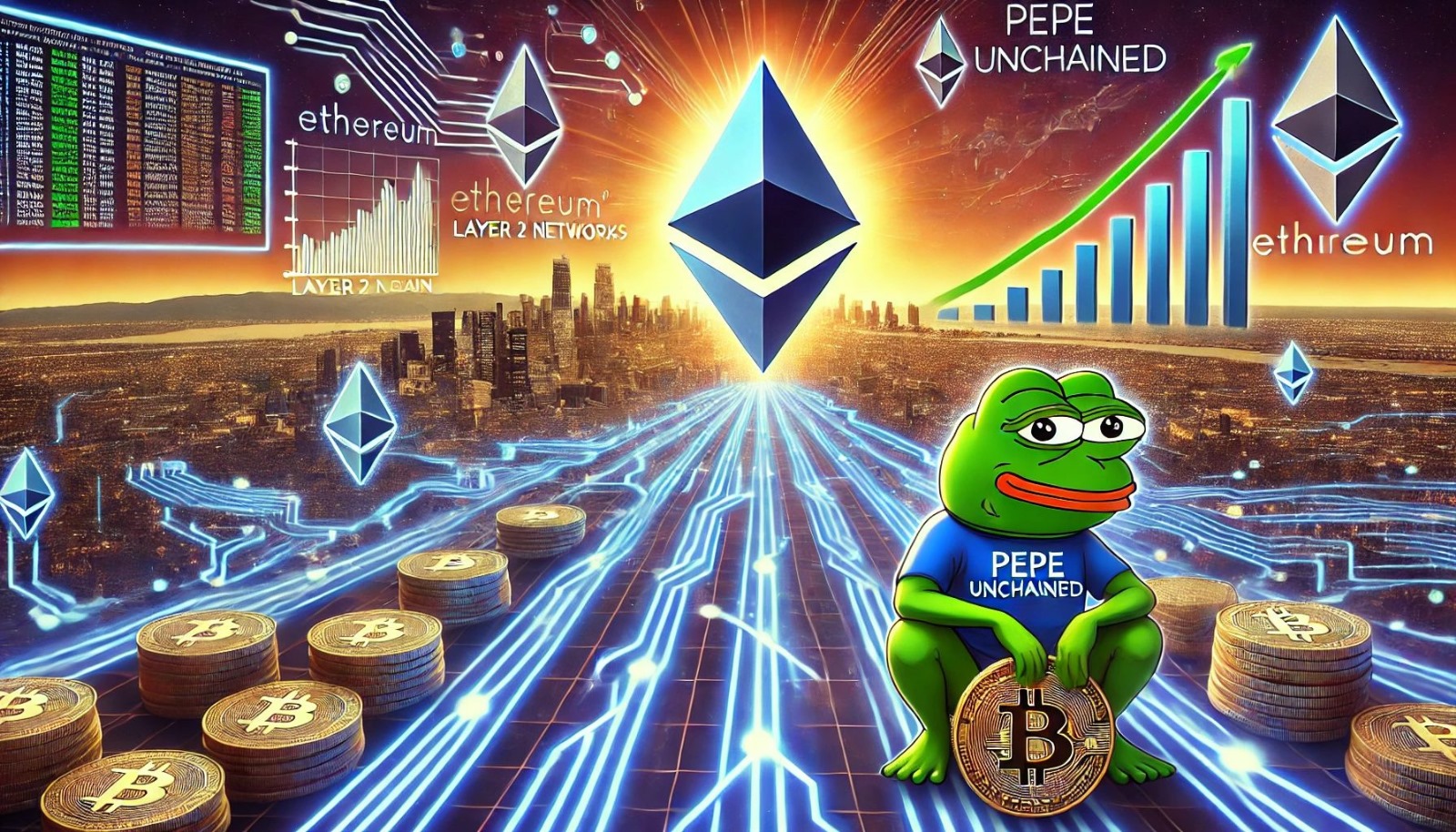 以太坊Layer 2交易量创新高　带动Pepe Unchained百倍币投资新机遇