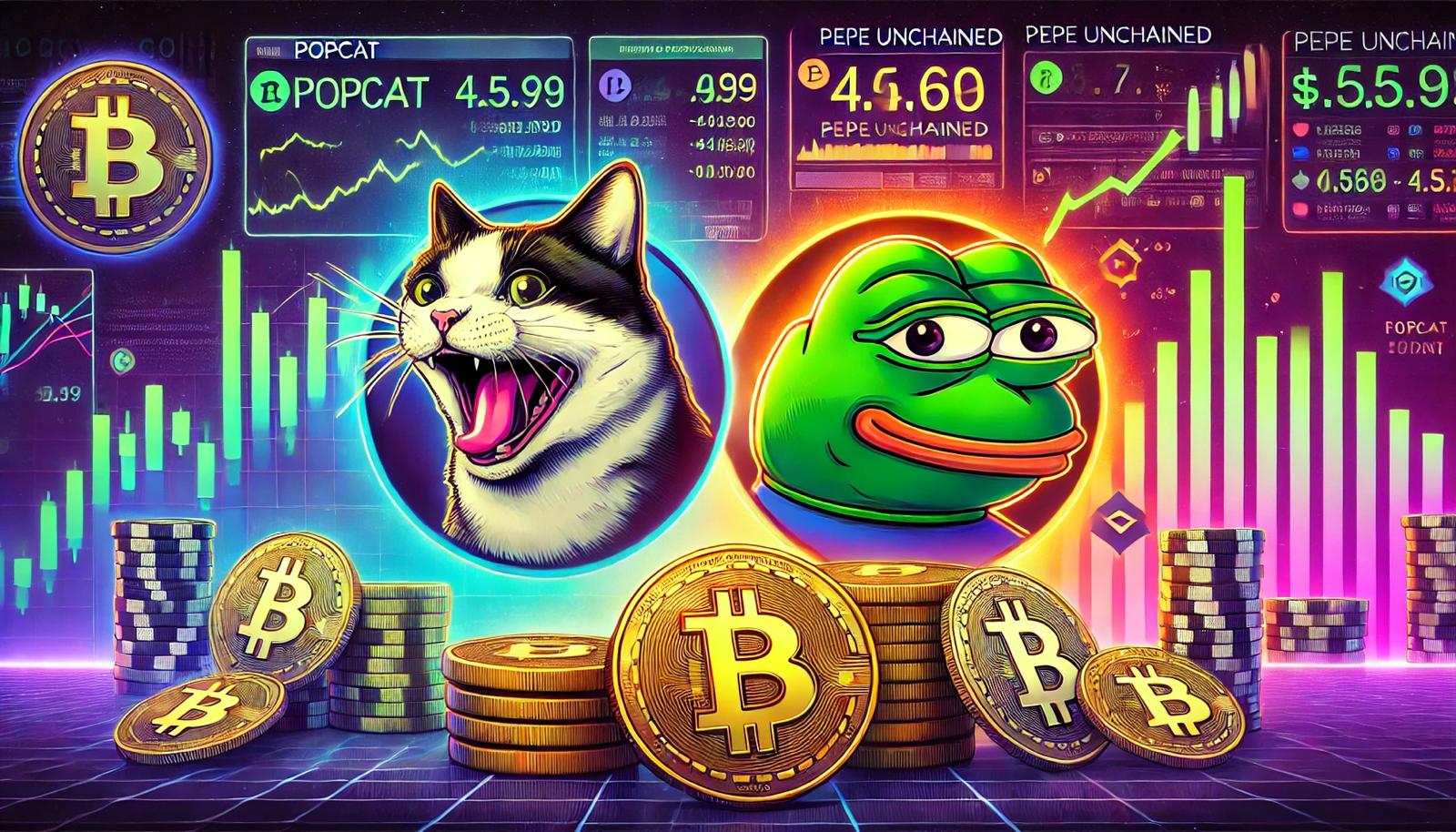 美国减息模因币牛巿重临——Popcat价格预测与Pepe Unchained百倍币机会