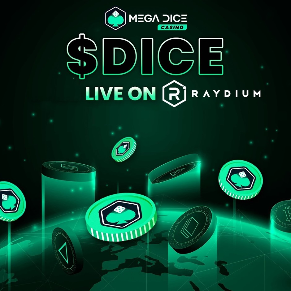 Mega Dice登陆Raydium 销毁1.28亿枚代币并推出V2质押平台