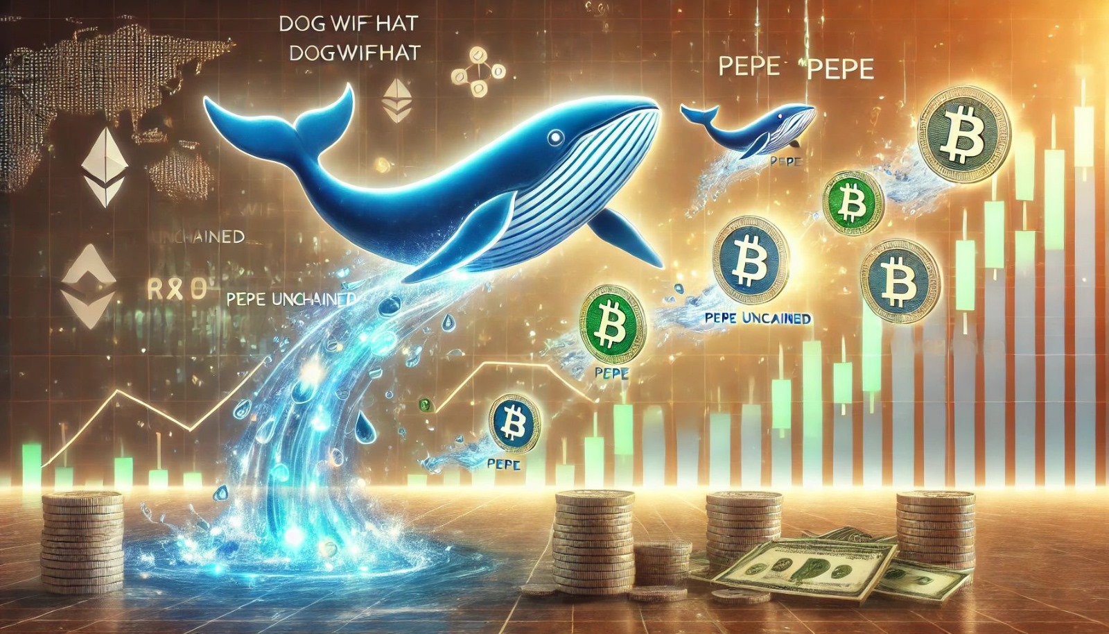 鲸鱼购买500万美元PEPE价格飙升　Pepe Unchained预售2,500万美元