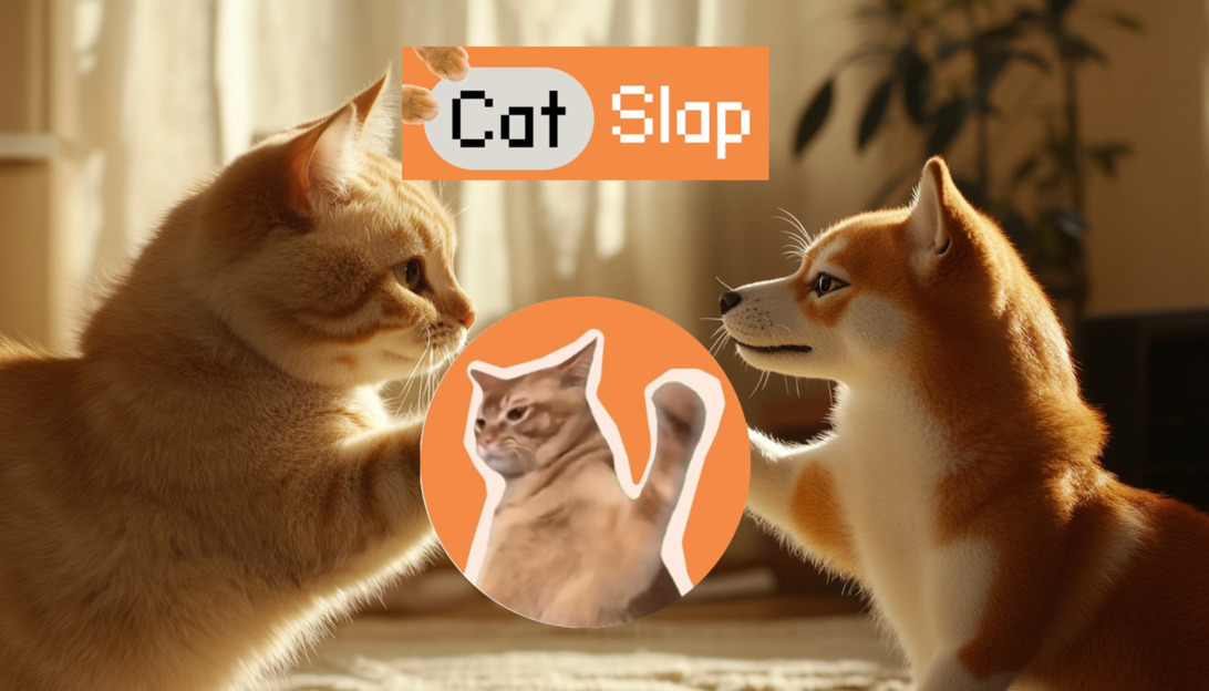 Popcat、MEW 和 MOG 价格下滑　新晋猫系迷因币 Catslap ($SLAP) 却逆势上扬 41%