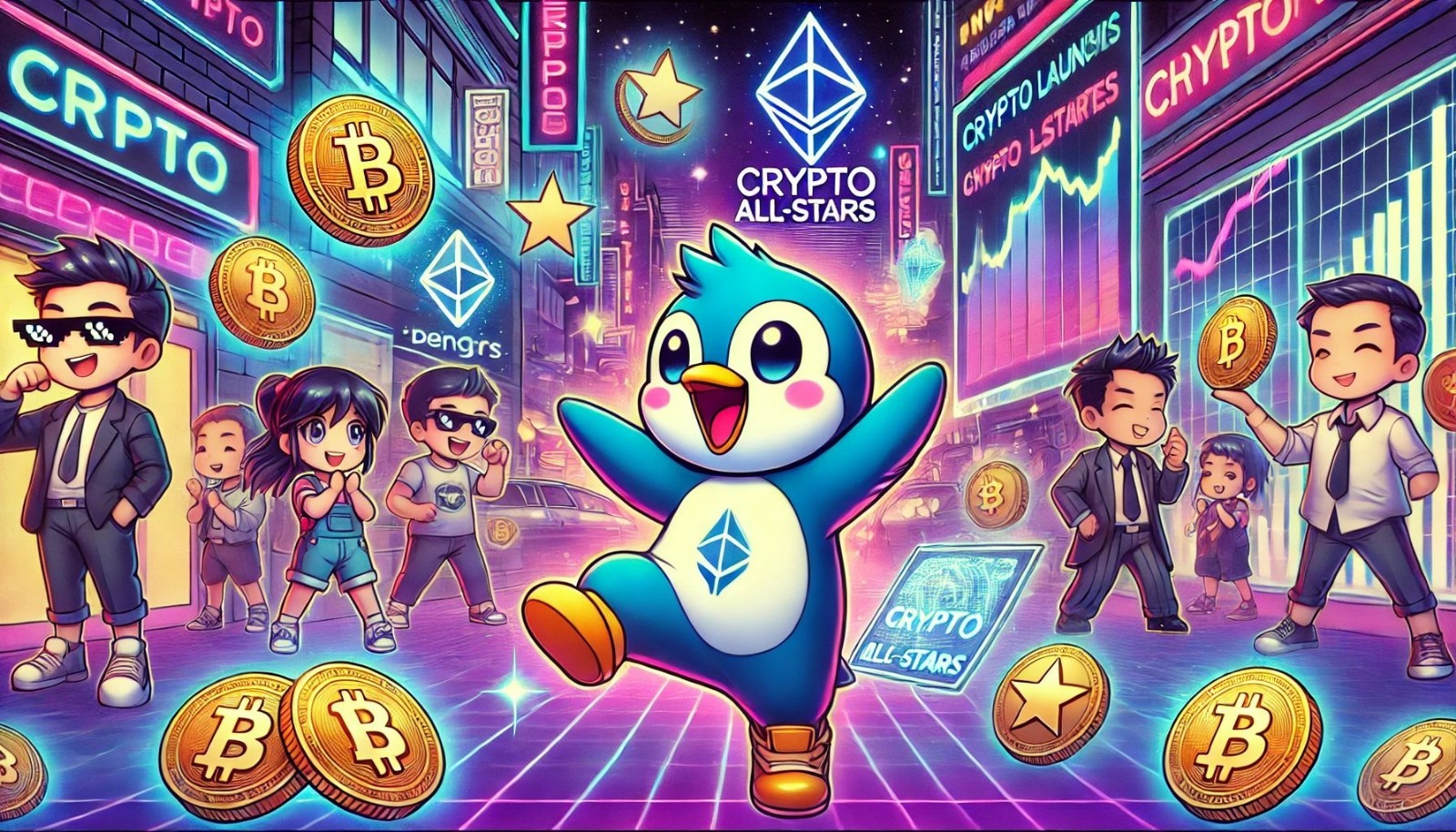 $PENGU 宣布本月将在 Solana 链发布 Crypto All-Stars 预售额接近 1,000 万美元